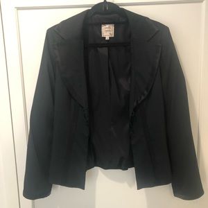 Nanette Lepore tuxedo suite with satin trim